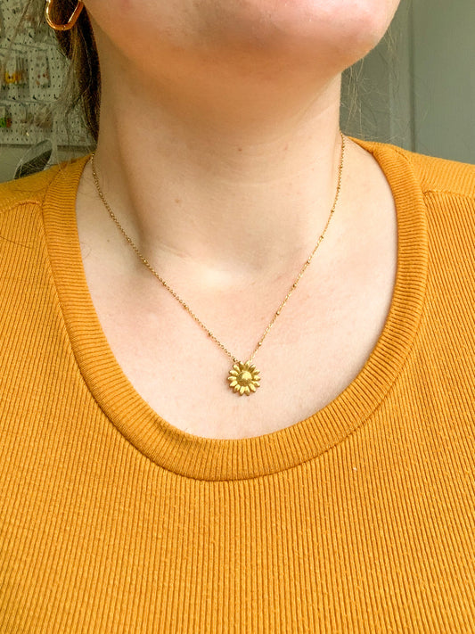 Sunflower Girl Necklace