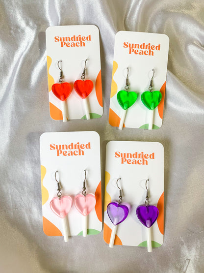 Heart Lollipop Earrings