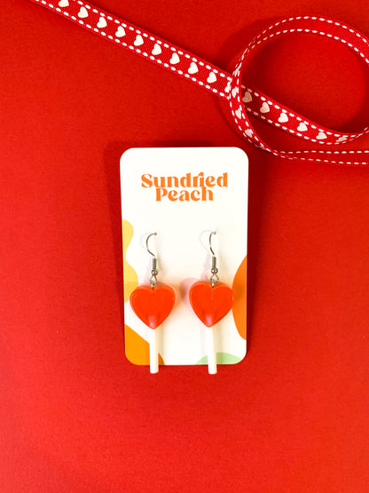 Heart Lollipop Earrings