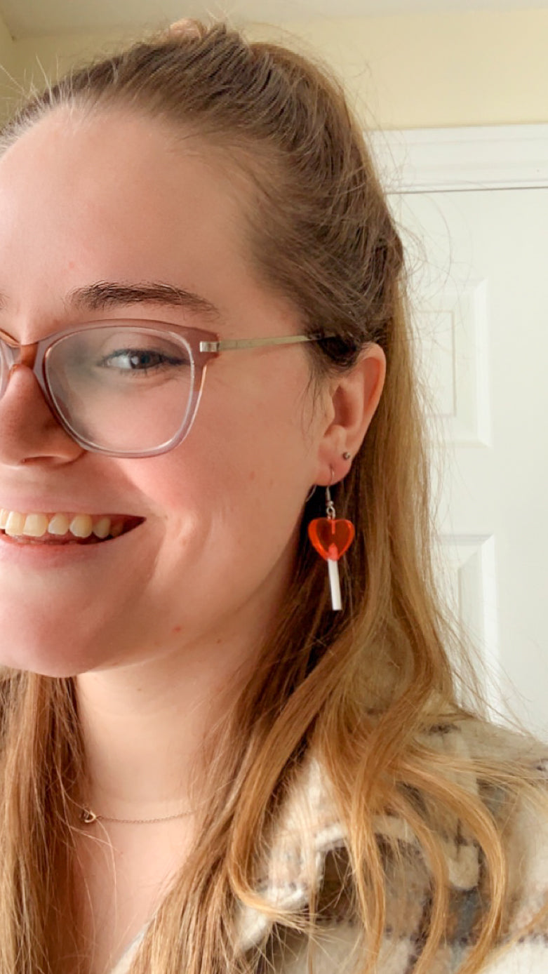 Heart Lollipop Earrings