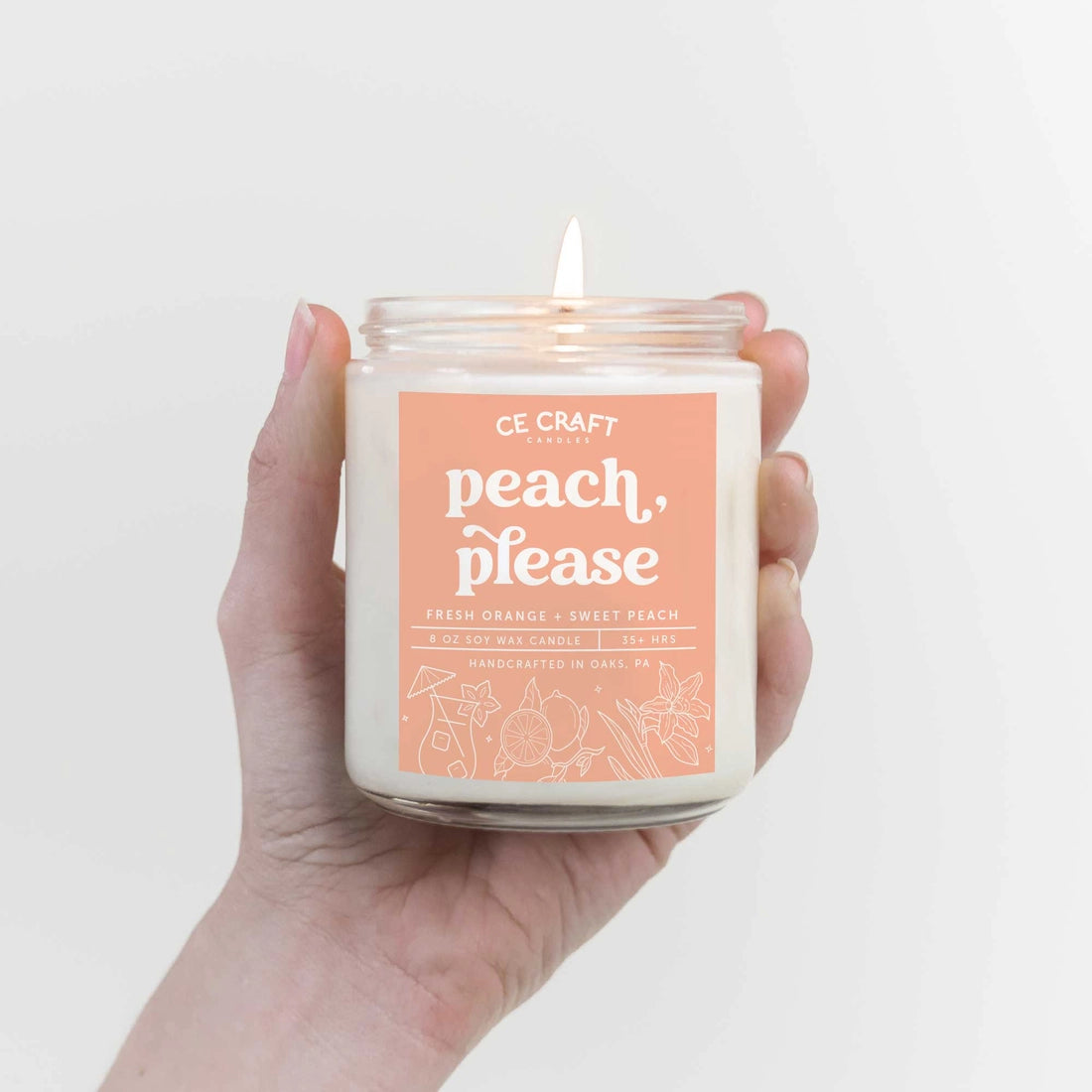 Peach Please Candle